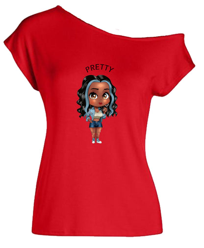 Swag Team Nation Off The Shoulder Tee