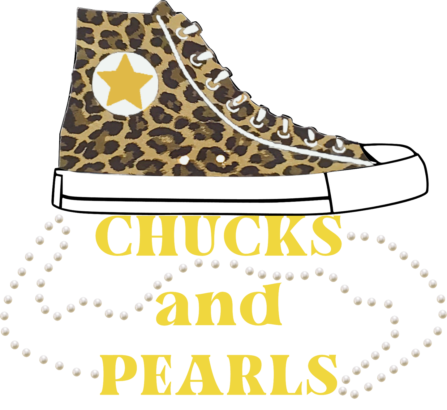 Chucks and Pearls Transfers